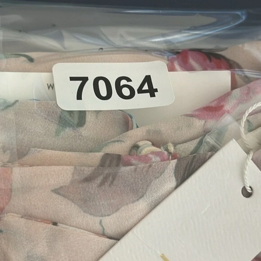 Yumi Kim  Mini Dress Women's M Pink‎ Floral Blush Tie Me Over Full of Love New - Picture 15 of 15